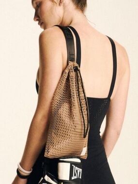 FP Movement mini mesh sling bag mocha brown
